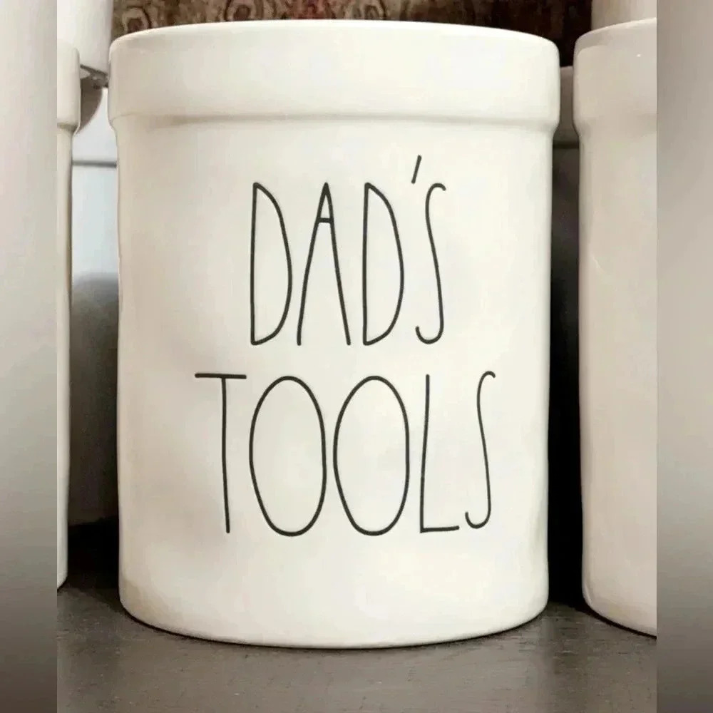 ‼️SALE‼️ Rae Dunn Collection by Magenta Kitchen Utensil Holder/Crock DAD’S TOOLS